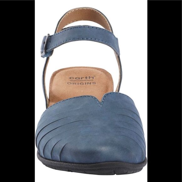 NIB Earth Origins Palomos Peyton Closed Toe Mary Jane Sandal Sz 6 Moroccan Blue - Picture 6 of 14